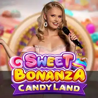Live Dealer logo of Sweet Bonanza CandyLand from Pragmatic Play at CrownJewelz