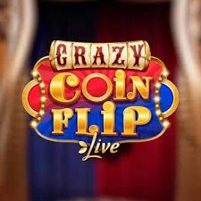 Crazy Coin Flip online game logo by Evolution on crownjewelz.fyi