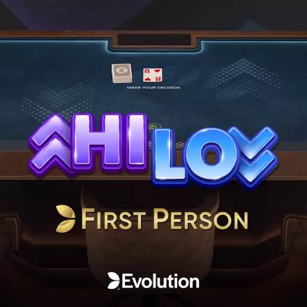 First Person Hi Lo by Evolution, showcased at crownjewelz.fyi – game logo