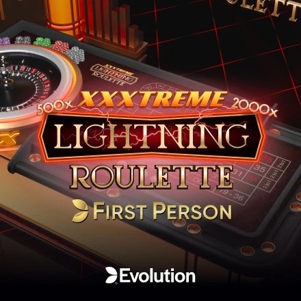 First Person XXXtreme Lightning Roulette slot logo by Evolution at CrownJewelz