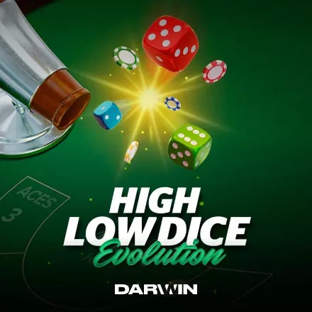 Try High Low Dice Evolution slot by Darwin Gaming on crownjewelz.fyi – logo image