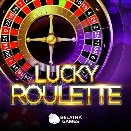Lucky Roulette online game logo by Belatra Games on crownjewelz.fyi