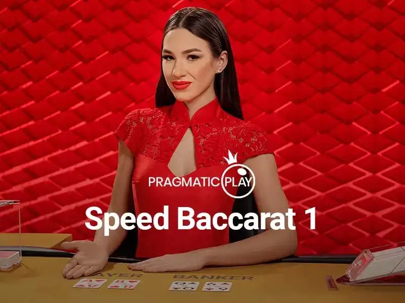 Official Live Dealer logo: Speed Baccarat by Atmosfera at CrownJewelz