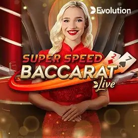 Play the Super Speed Baccarat slot by Evolution on CrownJewelz